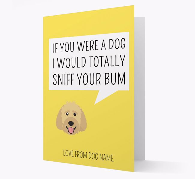 Personalised 'I'd Sniff Your Bum' Card